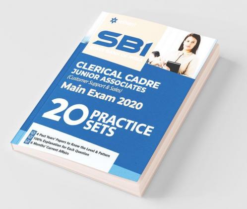 SBI Clerk Junior Asscociates 20 Practice Sets Mains Exam 2020 (Old Edition)