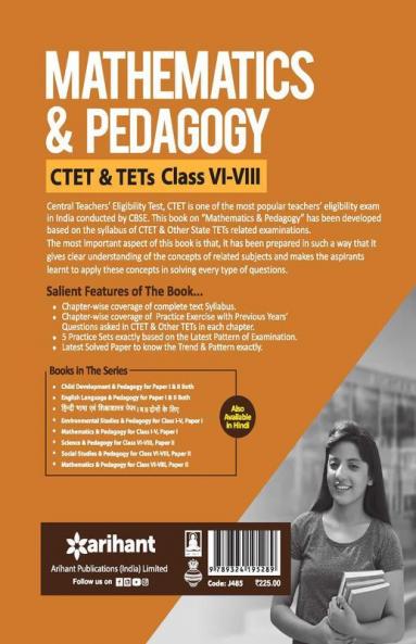 CTET & TETs for Class 6 to 8 Mathematics & Pedagogy 2020 (Old Edition)