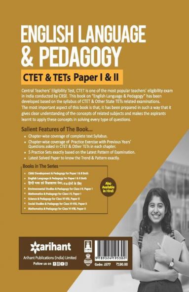 CTET and TETs English Language and Pedagogy Paper 1 and 2 2020 (Old Edition)