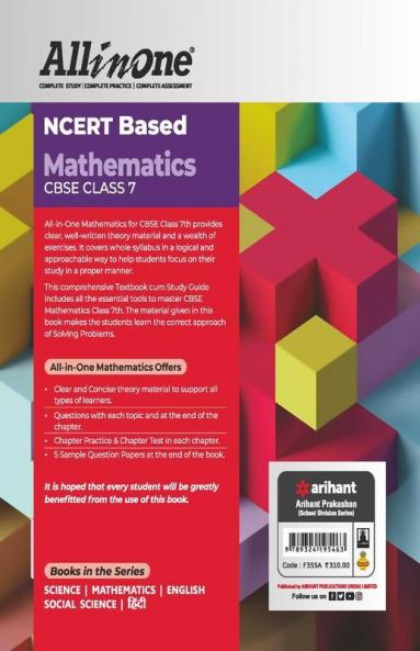 CBSE All In One NCERT Based Mathematics Class 7 2020-21