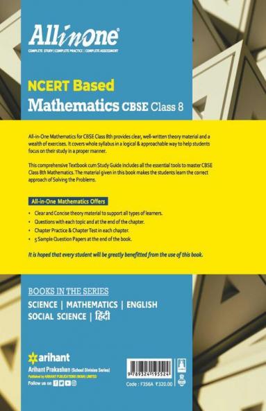 CBSE All In One NCERT Based Mathematics Class 8 2020-21