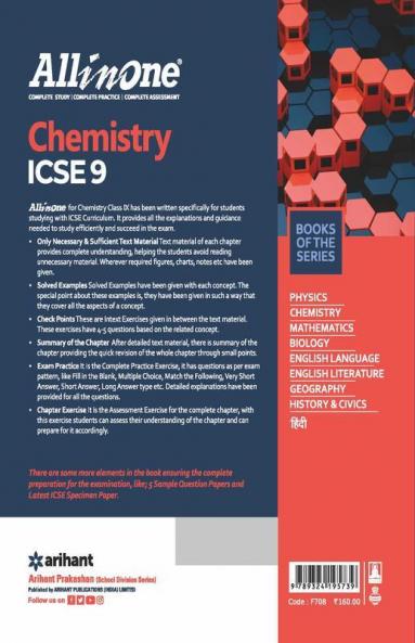 All in One ICSE Chemistry Class 9 2020-21