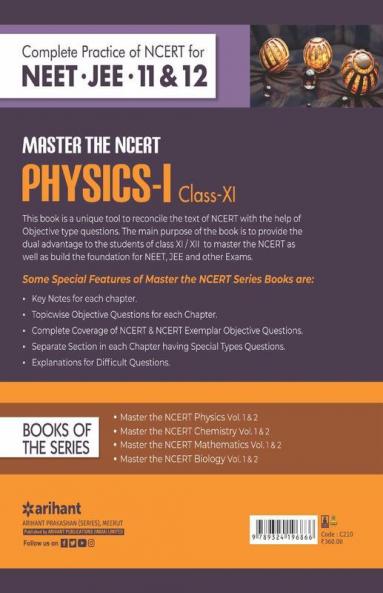 Master The NCERT for NEET Physics - Vol.1