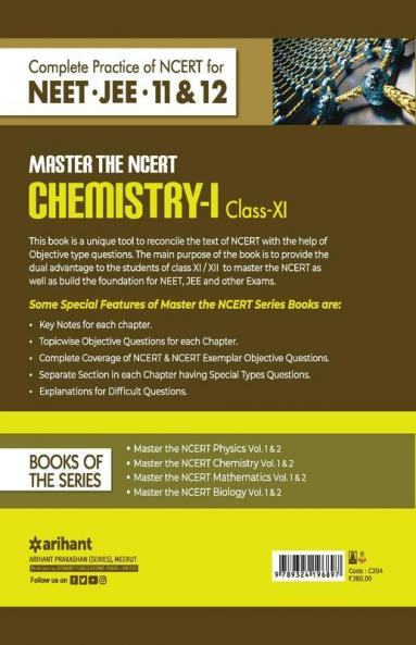 Master The NCERT for NEET Chemistry - Vol.1