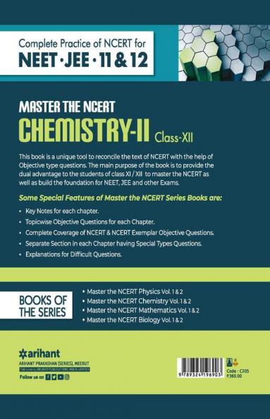 Master The NCERT for NEET Chemistry - Vol.2