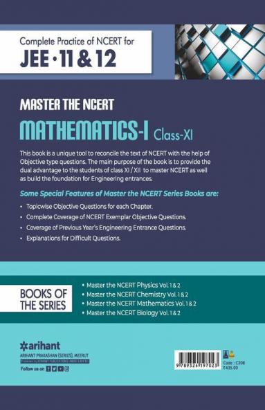 Master The NCERT for JEE Mathematics - Vol.1