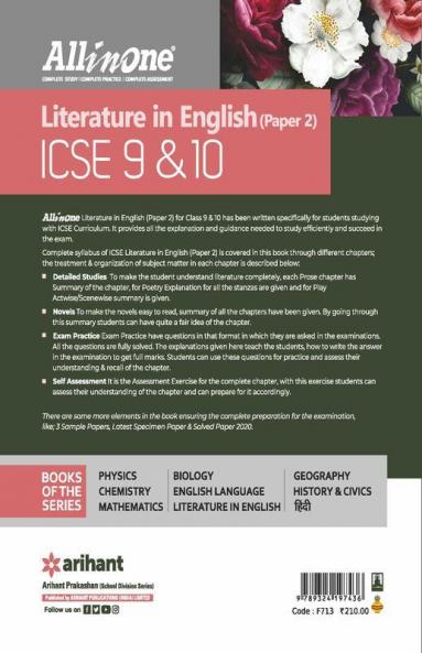 All in One ICSE Literature In English Class 9 and 10 Paper 1 2020-21