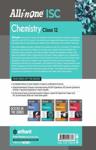 All In One ISC Chemistry Class 12 2020-21