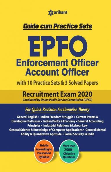 EPFO (Enforcement Offier) Account Officer Guide Cum Practice Sets 2020