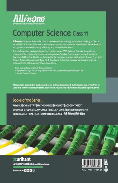 CBSE All In One Computer Science Class 11 for 2021 Exam