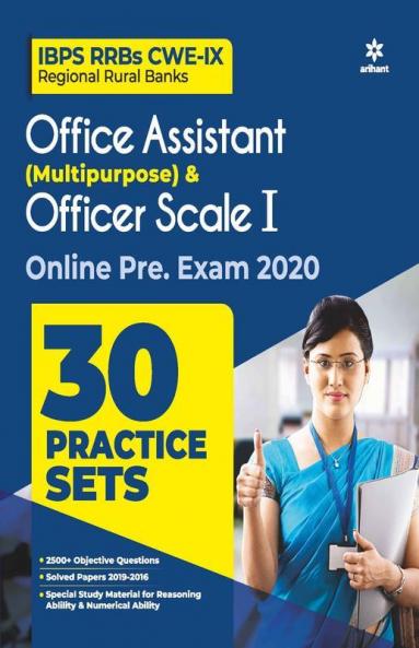 30 Practice Sets IBPS RRBs CWE-IX Office Assistant Multipurpose and Officer Scale-I Pre Exam 2020