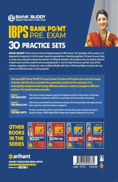 30 Practice Sets IBPS Bank PO/MT Pre Exam 2020