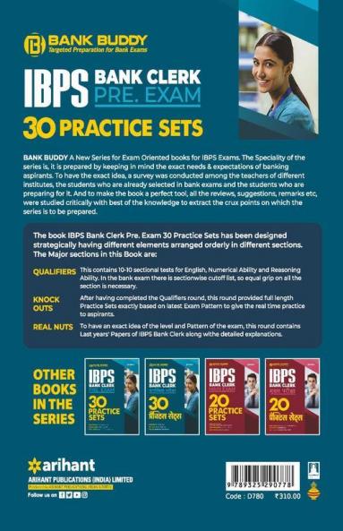 30 Practice Sets IBPS Bank Clerk Pre Exam 2020 (Old Edition)