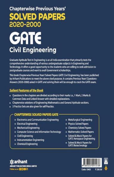 Civil Engineering Solved Papers GATE 2021