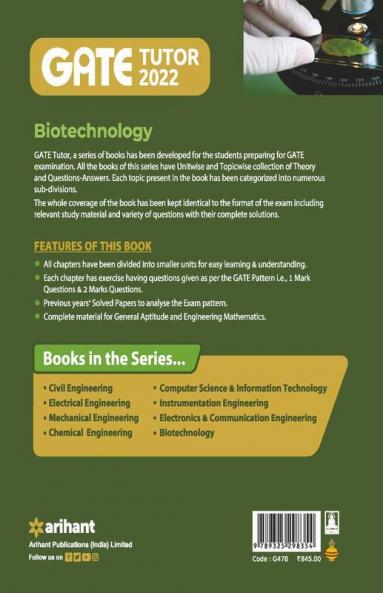 Biotechnology GATE 2022