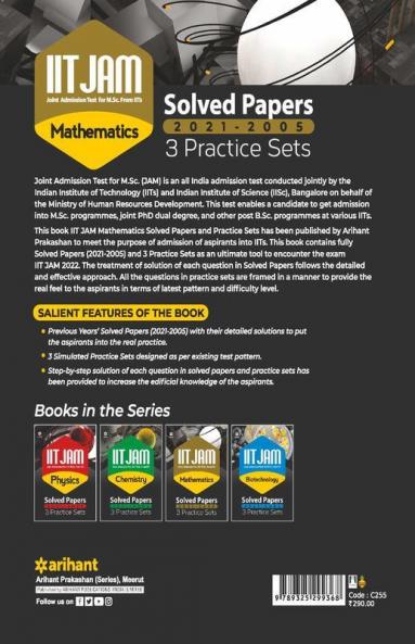 IIT JAM Mathematics Solved Papers and Practice sets 2022