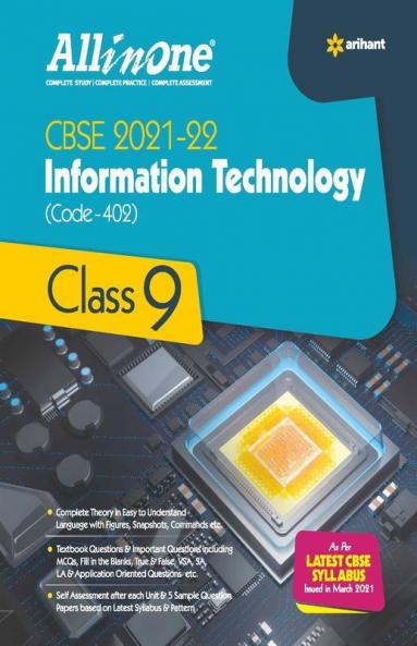 CBSE All In One Information Technology Class 9 for 2022 Exam (Updated edition for Term 1 and 2)