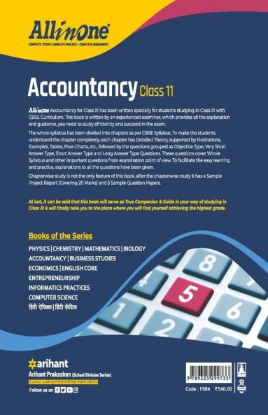 CBSE All In One Accountancy Class 11 for 2022 Exam (Updated edition for Term 1 and 2)