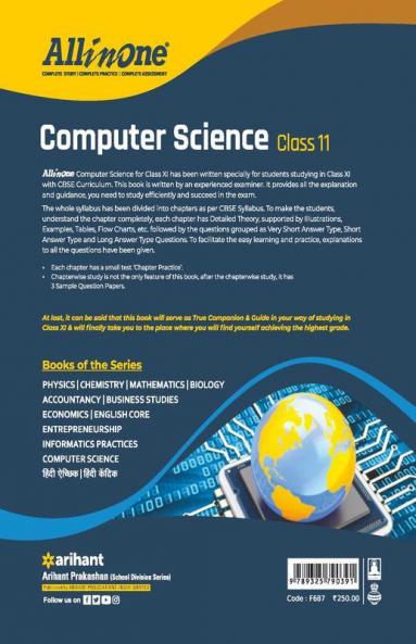 CBSE All In One Computer Science Class 11 for 2022 Exam (Updated edition for Term 1 and 2)