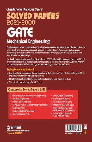 Mechanical Engineering Solved Papers GATE 2022