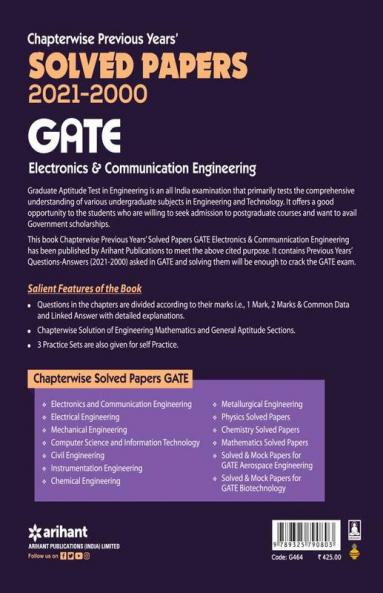 GATE Chapterwise Electronics & Communication