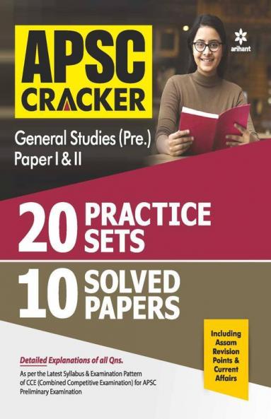 APSC Cracker 20 Practice Sets 10 Solved Papers General Studies Pre Paper 1 & 2