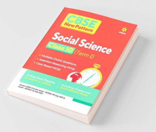CBSE New Pattern Social Science Class 10 for 2021-22 Exam (MCQs based book for Term 1)