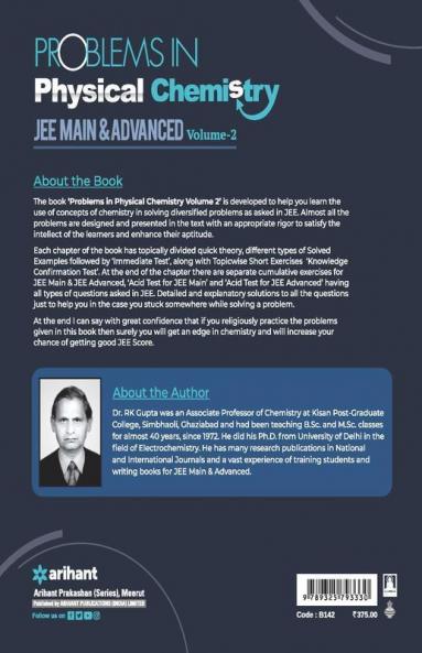 Problems in Physical Chemistry JEE Main and Advanced Volume 2