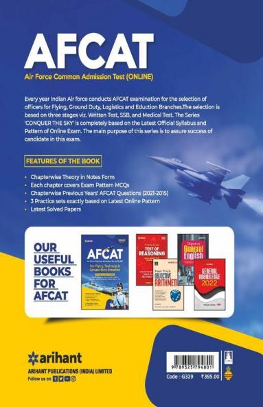 AFCAT (Flying technical & ground duty branch) 2022
