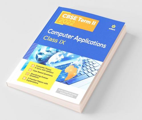 Arihant CBSE Computer Application Term 2 Class 9 for 2022 Exam (Cover Theory and MCQs)