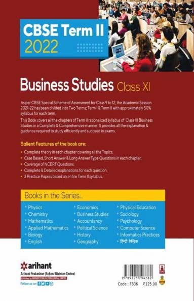 CBSE Term II Business Studies 11th