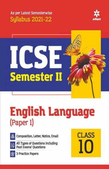 Arihant ICSE English Language (Paper 1) Semester 2 Class 10 for 2022 Exam
