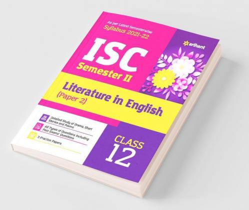 Arihant ISC Literature in English (Paper 2) Semester 2 Class 12 for 2022 Exam