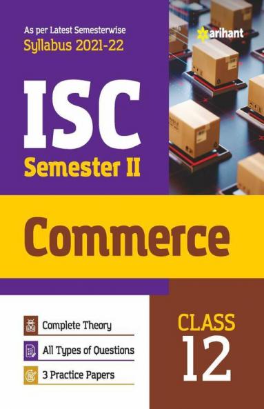 Arihant ISC Commerce Semester 2 Class 12 for 2022 Exam