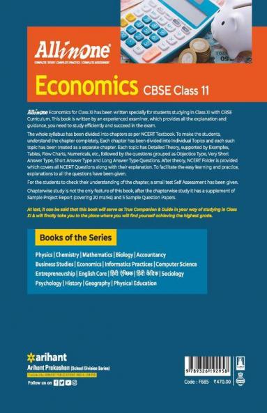 CBSE All In One Economics Class 11 2022-23 Edition