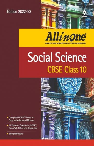 CBSE All In One Social Science Class 10 2022-23 Edition