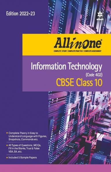 CBSE All In One Information Technology (Code 402) Class 10 2022-23 Edition