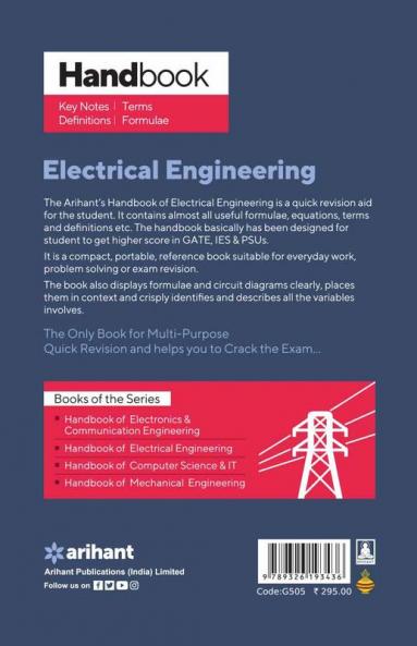 Handbook Electrical Engineering for GATEIESPSU and Other Competitive Exams