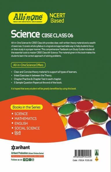 CBSE All In One NCERT Based Science Class 6 2022-23 Edition
