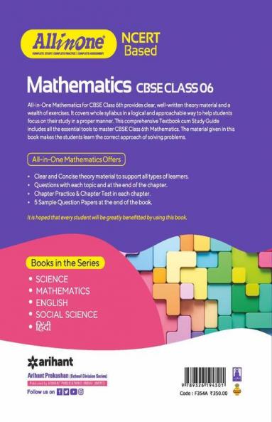 CBSE All In One NCERT Based Mathematics Class 6 2022-23 Edition