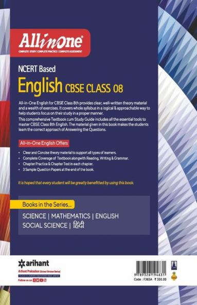 CBSE All in one NCERT Based English Class 8 2022-23 Edition