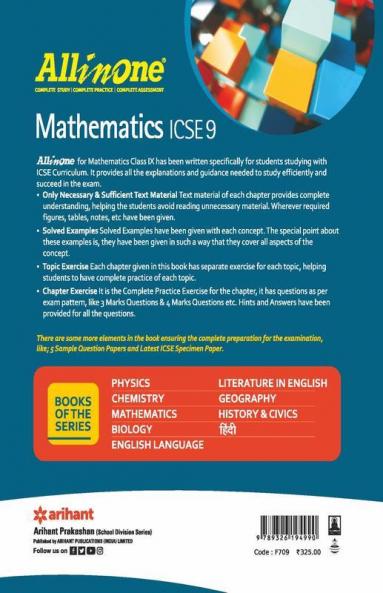 All In One Mathematics ICSE Class 9 2022-23 Edition