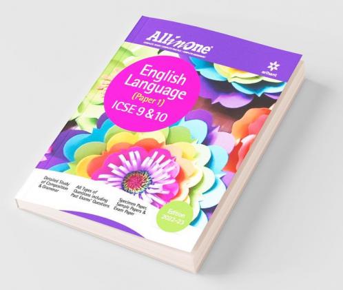 All In One English Language (Paper 1) ICSE Class 9 and 10 2022-23 Edition