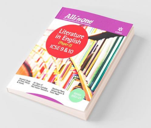 All In One Literature in English (Paper 2) ICSE Class 9 and 10 2022-23 Edition