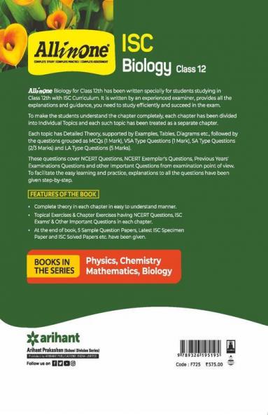 All In One Biology ISC Class 12 2022-23 Edition