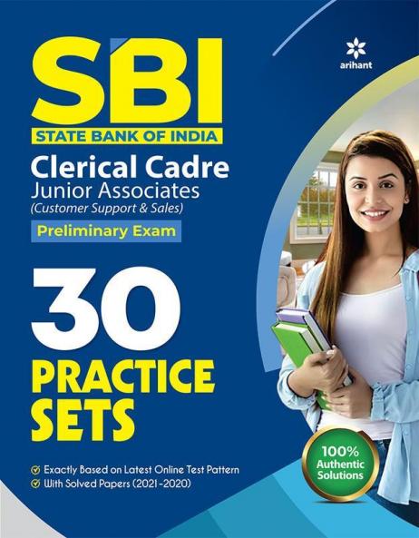SBI Clerk Junior Associates 30 Practice Sets Preliminary Exam 2022