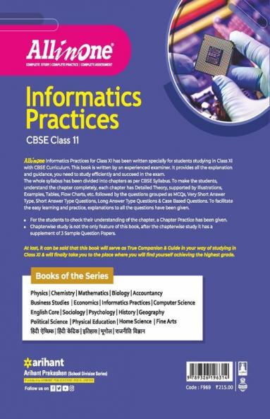 CBSE All In One Information Practices Class 11 2022-23 Edition (As per latest CBSE Syllabus issued on 21 April 2022)