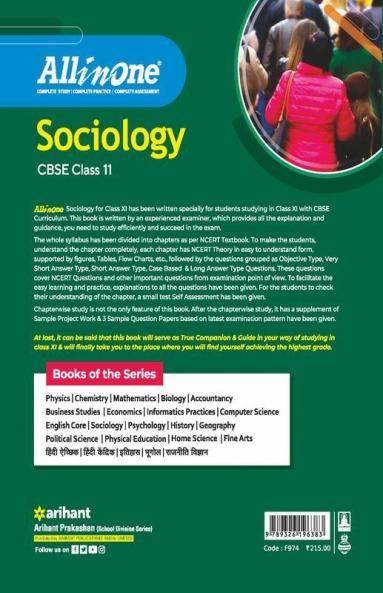 Cbse All in One Sociology Class 11 2022-23 (as Per Latest Cbse Syllabus Issued on 21 April 2022)