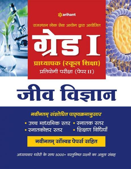 RPSC Grade 1 Pradhyapak (School Shiksha) Pratiyogi Pariksha Paper 2 Jeev Vigyan