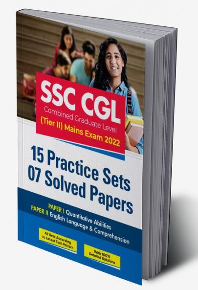 SSC CGL Tier 2 15 Practice Sets 07 Solved Papers Mains Exam 2022